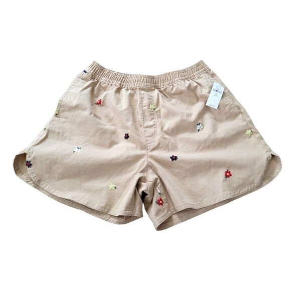 Gap Kids Pull On Dolphin Shorts Floral Embroidery SZ XXL 14/16 - Picture 2 of 7